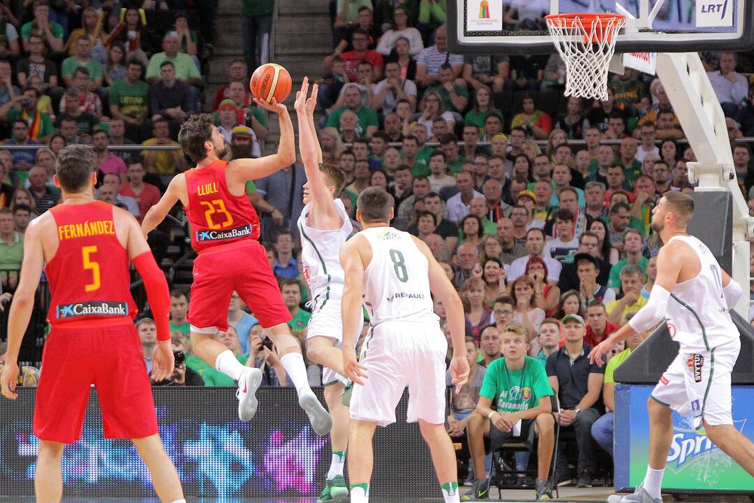 Krepšinis Lietuva - Ispanija 87:83