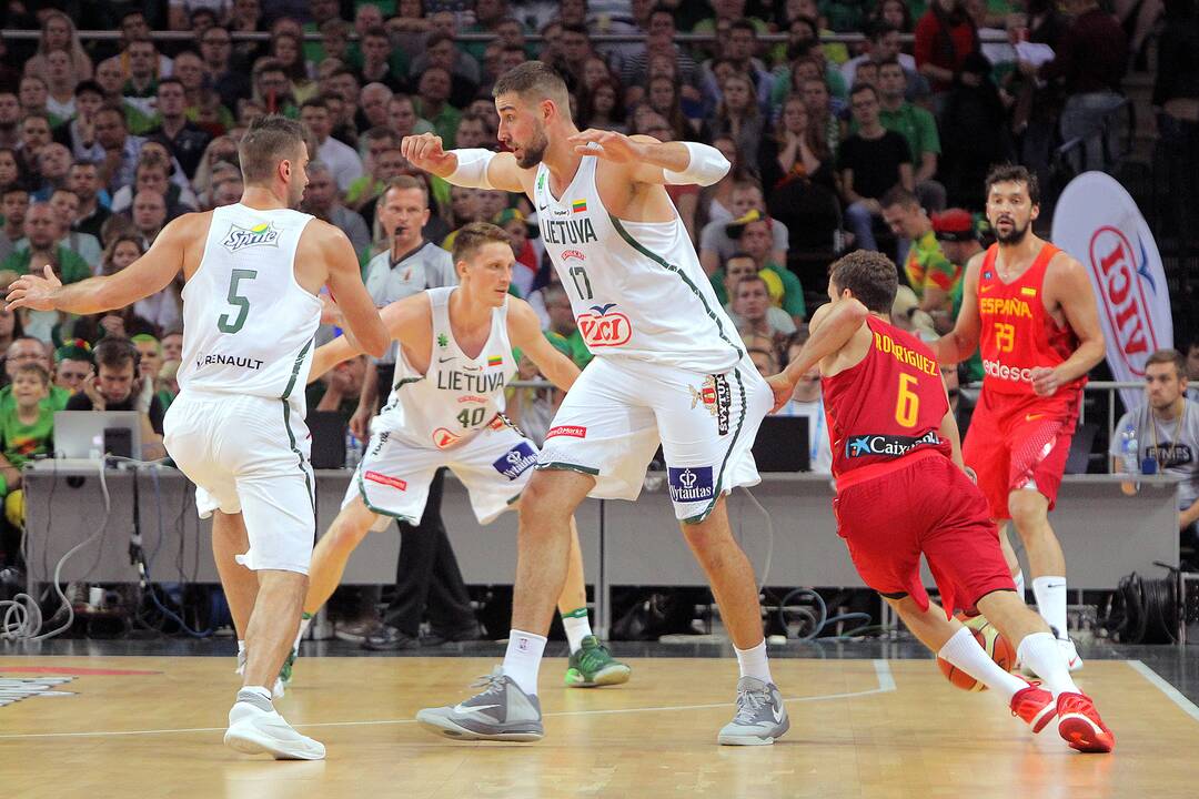 Krepšinis Lietuva - Ispanija 87:83