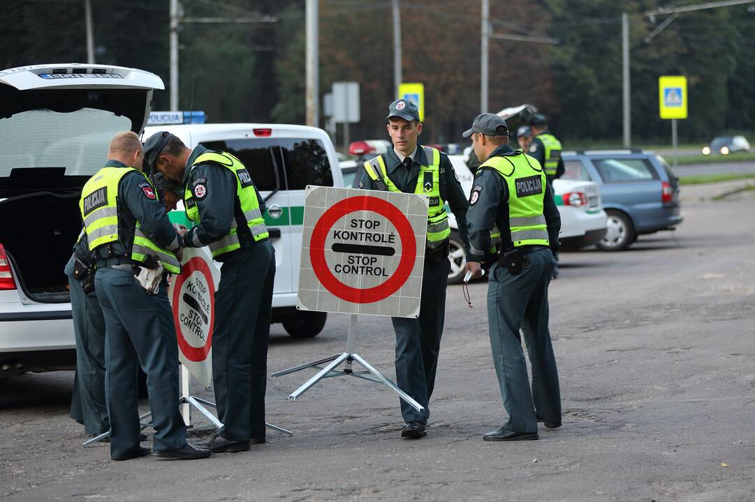 Per rytinį reidą Vilniaus rajone policija nustatė 19 pažeidimų