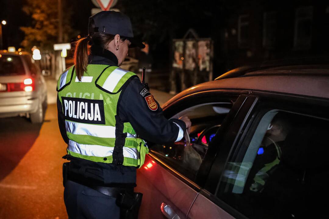 Naktinis policijos reidas Klaipėdoje