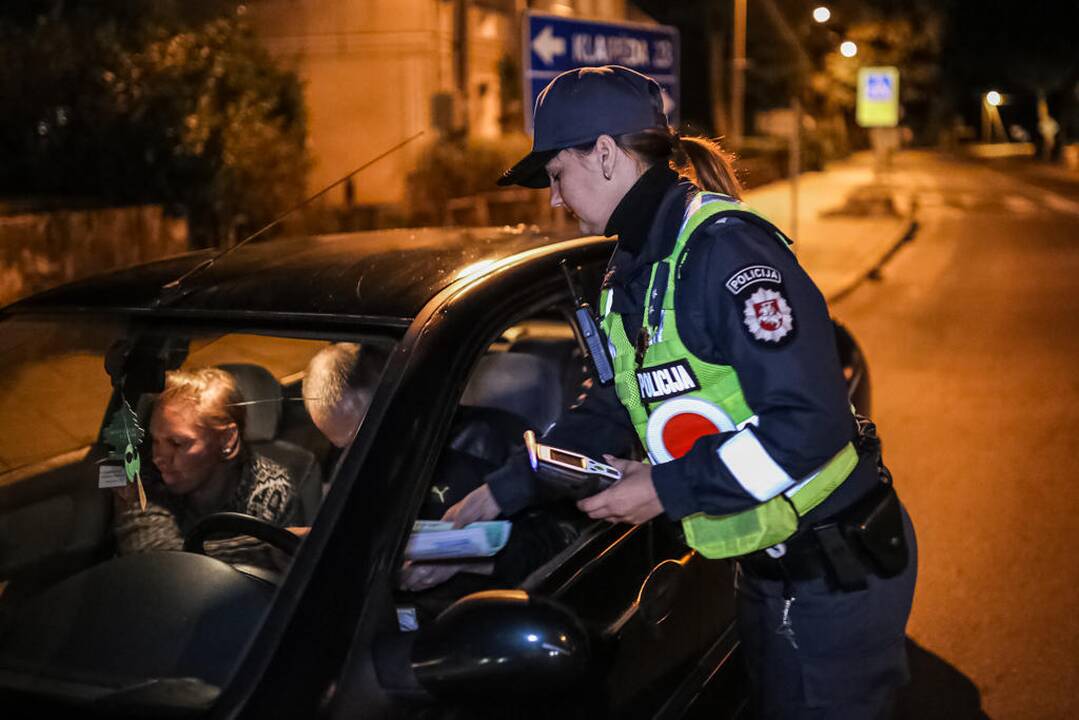Naktinis policijos reidas Klaipėdoje