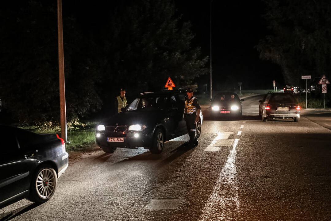 Naktinis policijos reidas Klaipėdoje