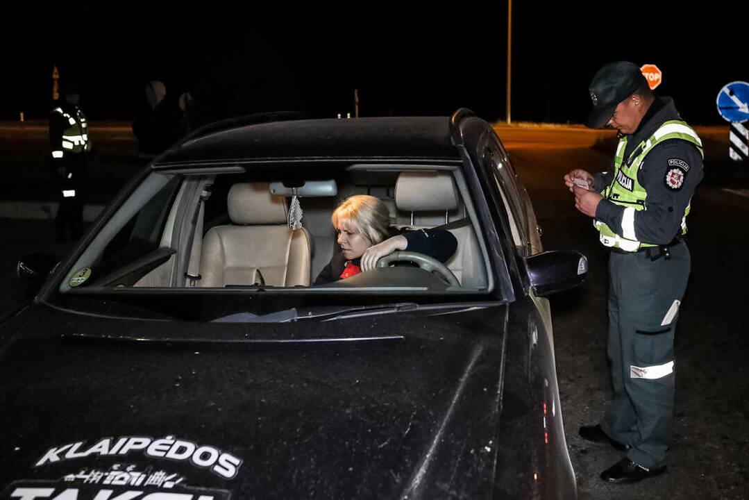 Naktinis policijos reidas Klaipėdoje