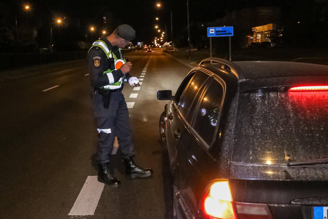 Naktinis policijos reidas Klaipėdoje