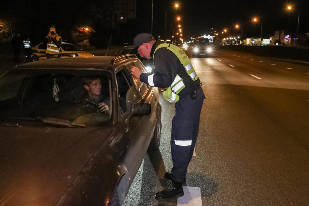 Naktinis policijos reidas Klaipėdoje