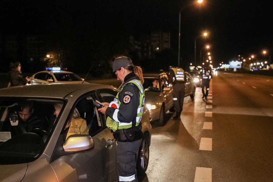 Naktinis policijos reidas Klaipėdoje