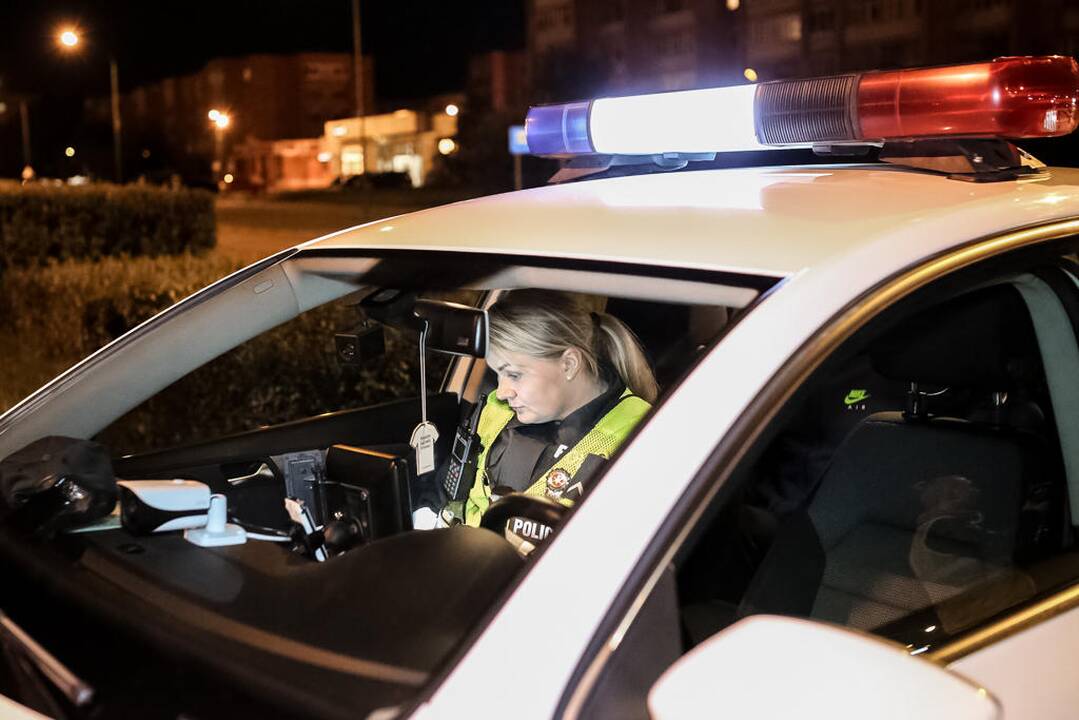 Naktinis policijos reidas Klaipėdoje