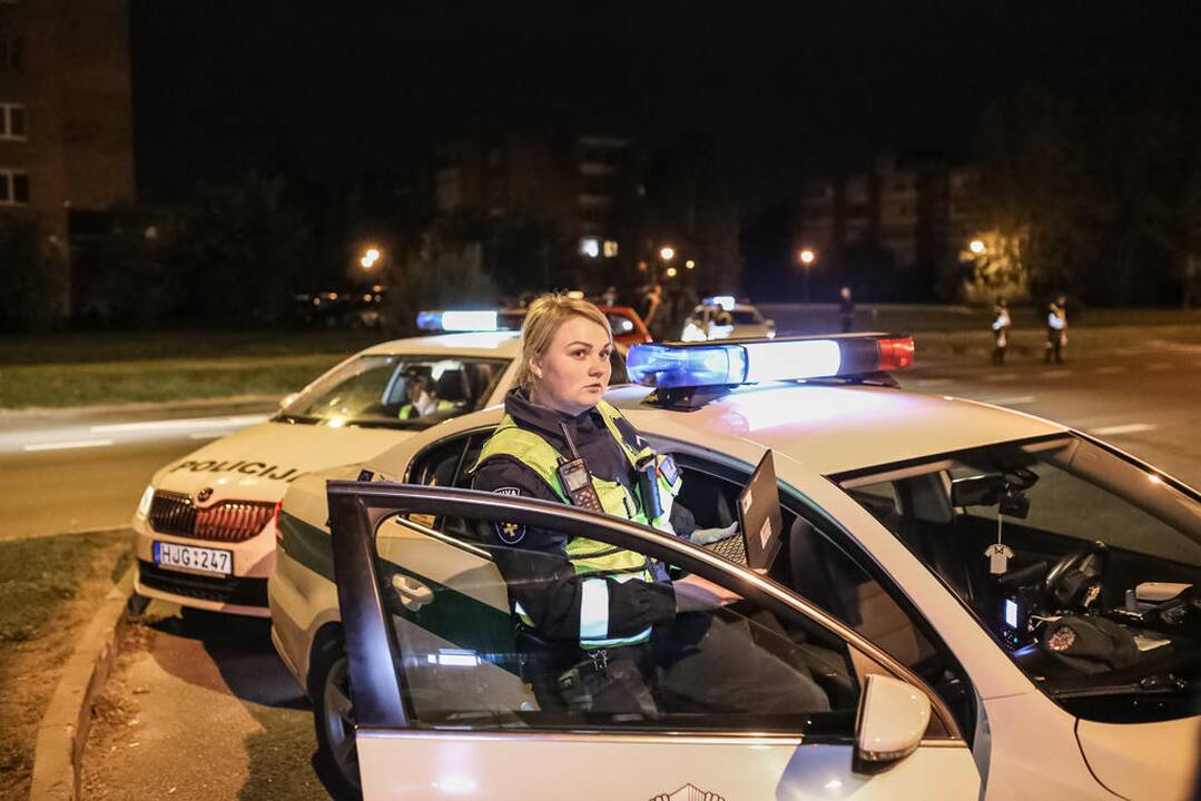 Naktinis policijos reidas Klaipėdoje