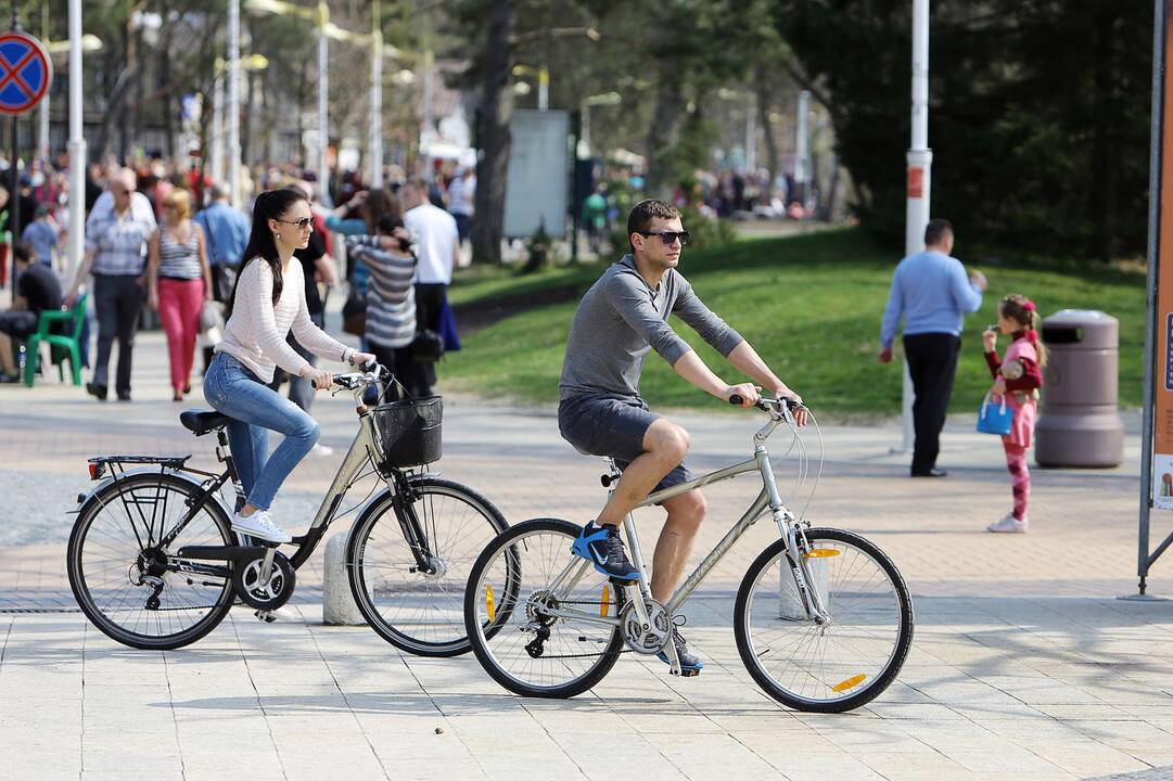 Per Velykas Palanga džiaugėsi poilsiautojų antplūdžiu