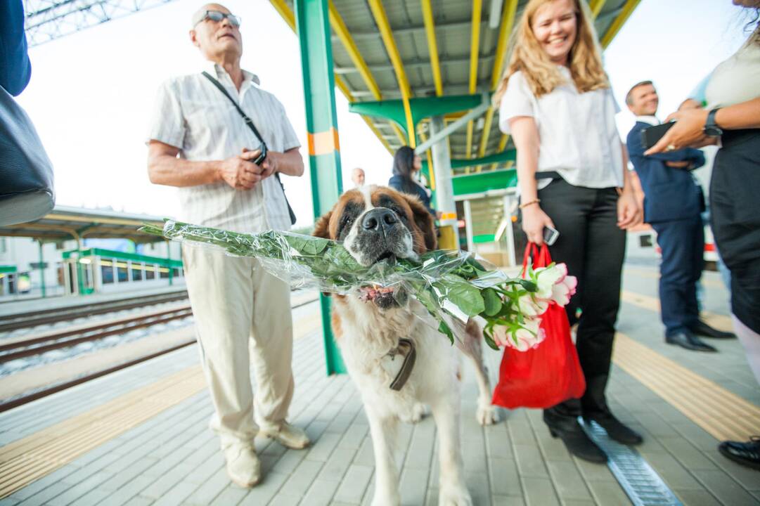Pirmas traukinys „Rail Baltica“ vėže