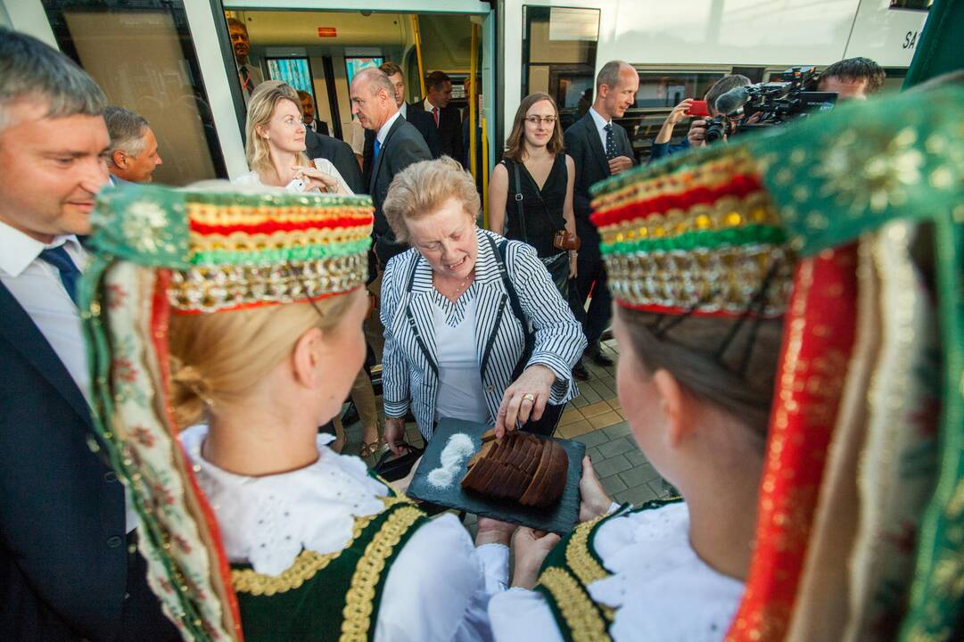 Pirmas traukinys „Rail Baltica“ vėže