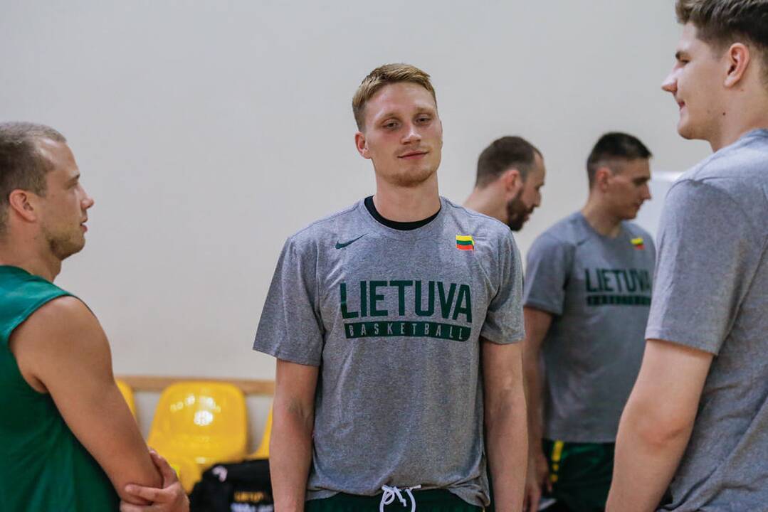 Lietuvos krepšinio rinktinės pirmoji treniruotė