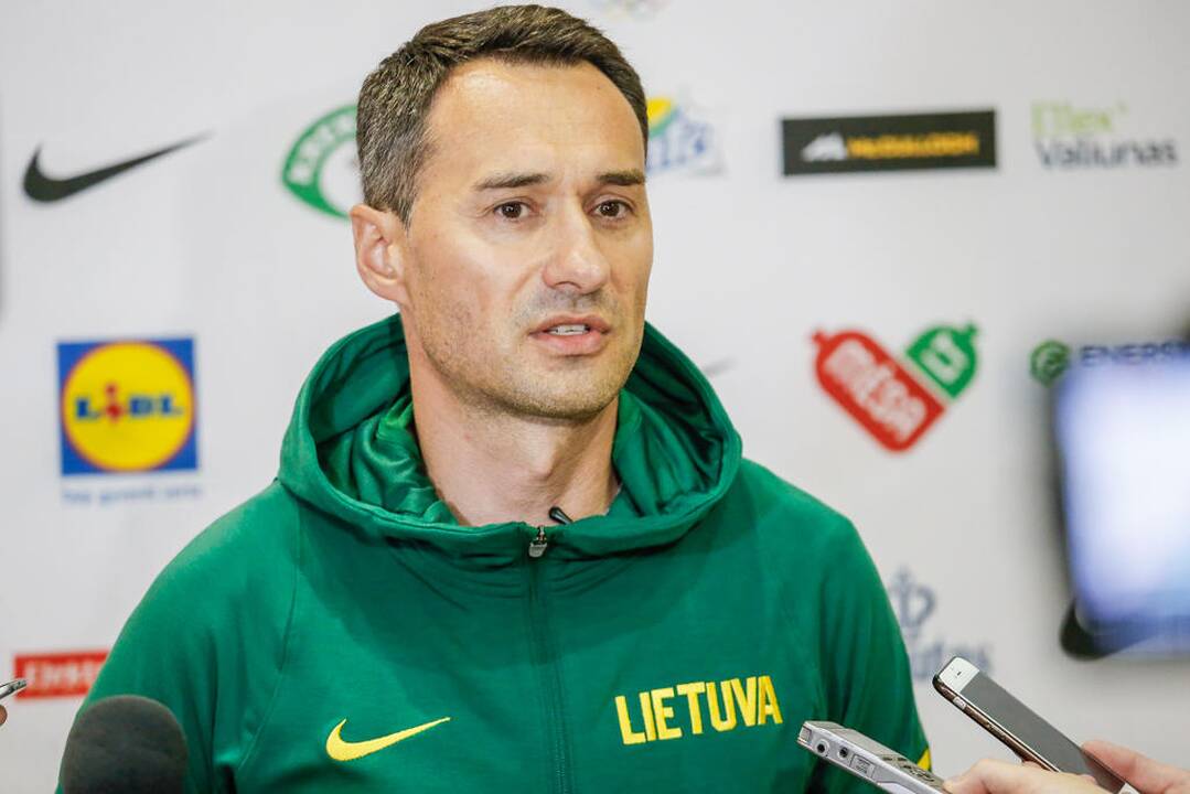 Lietuvos krepšinio rinktinės pirmoji treniruotė