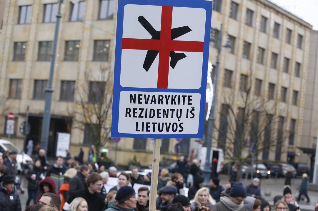 Medikų protesto akcija Vilniuje