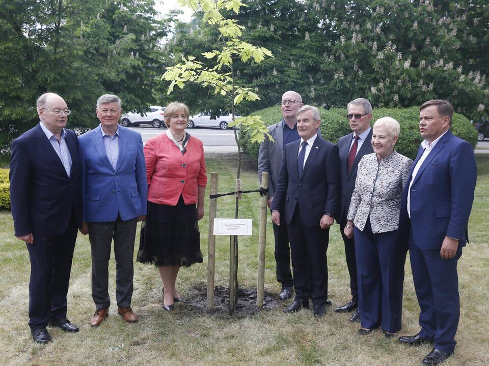 Seimo pirmininkai pasodino ąžuolą