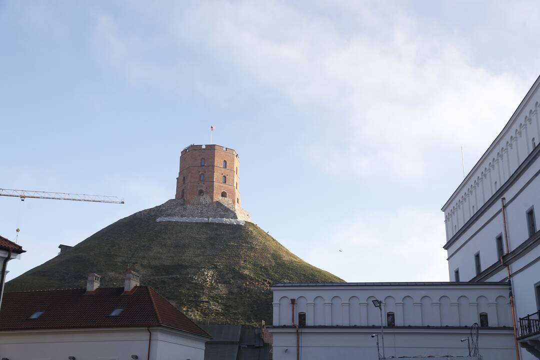 Gedimino kalnas jau paruoštas žiemai