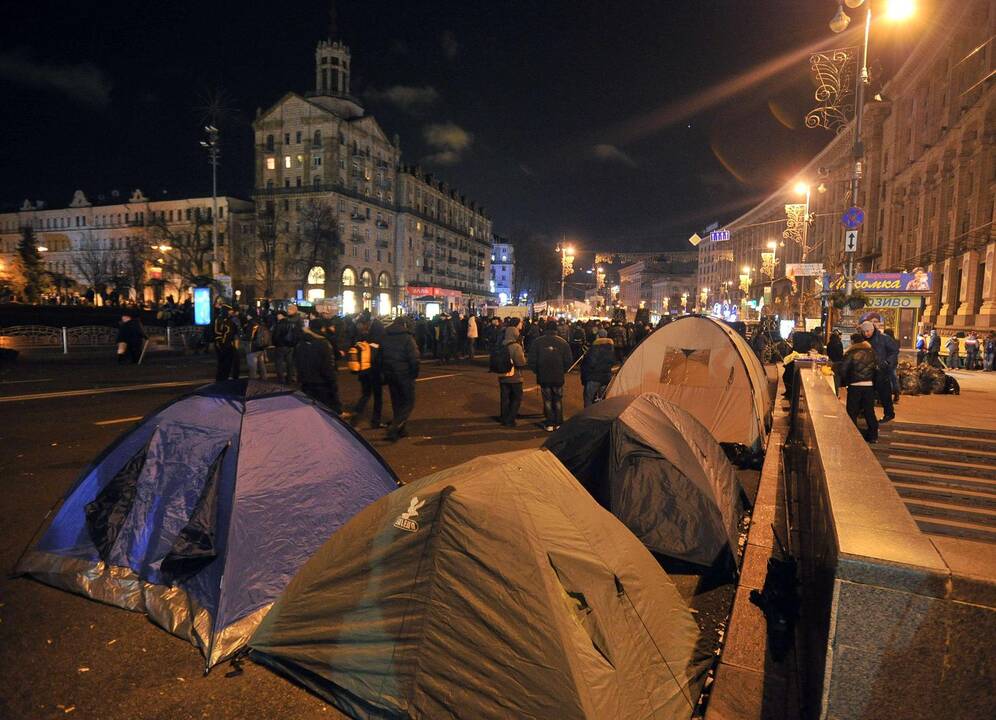 Kijeve per protestus sužeista dešimtys žurnalistų