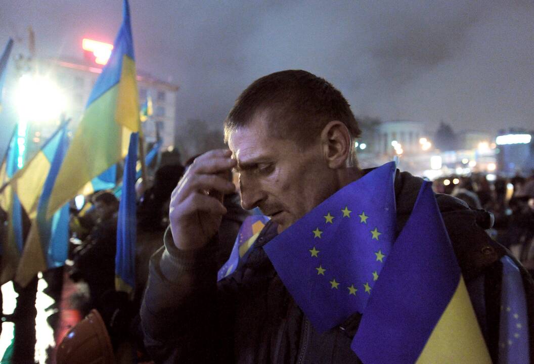 Protestuotojai rengiasi karštam savaitgaliui Kijeve