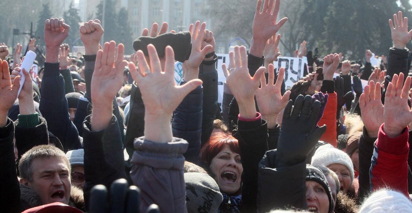 Protestų banga: nuo Sevastopolio iki Sankt Peterburgo