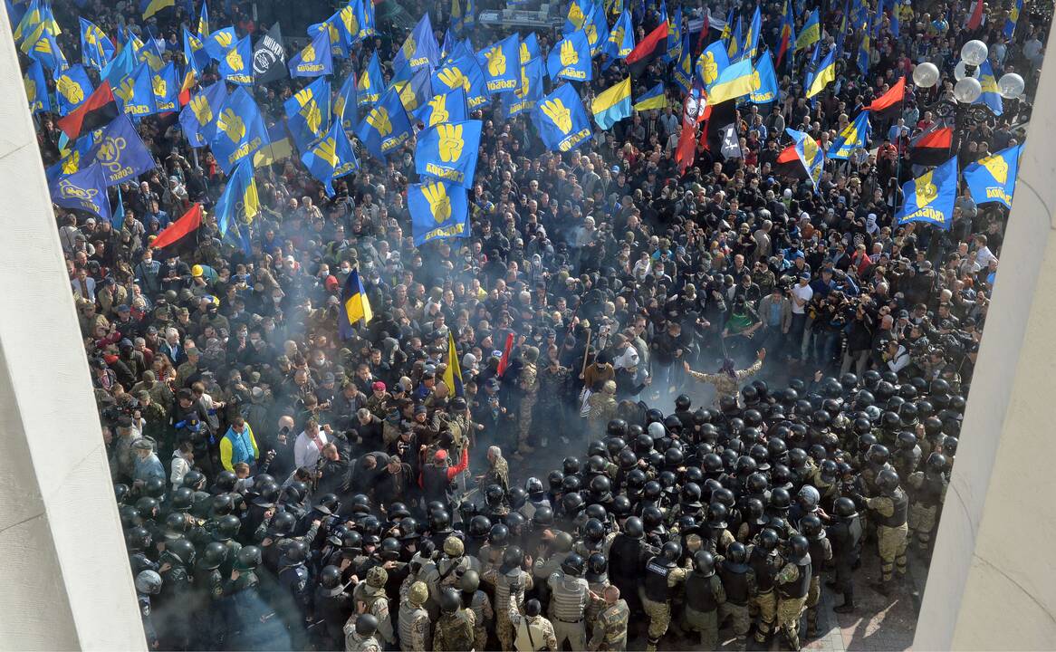 Nacionalistų demonstracijos ir susirėmimai Kijeve