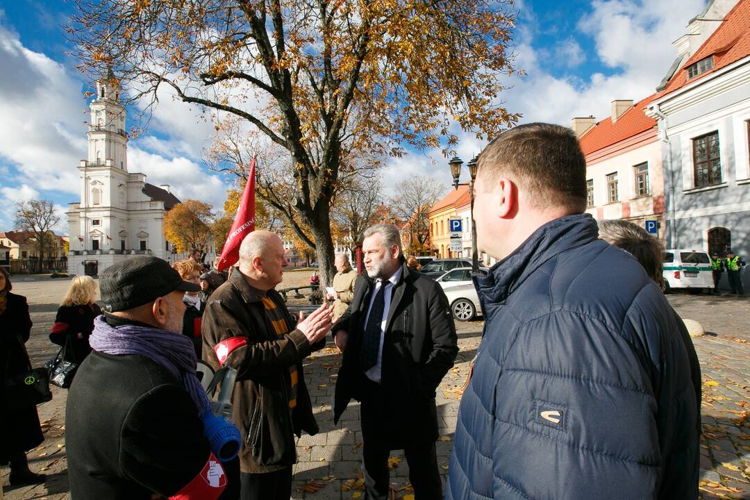 Protestas prieš naują darbo kodeksą