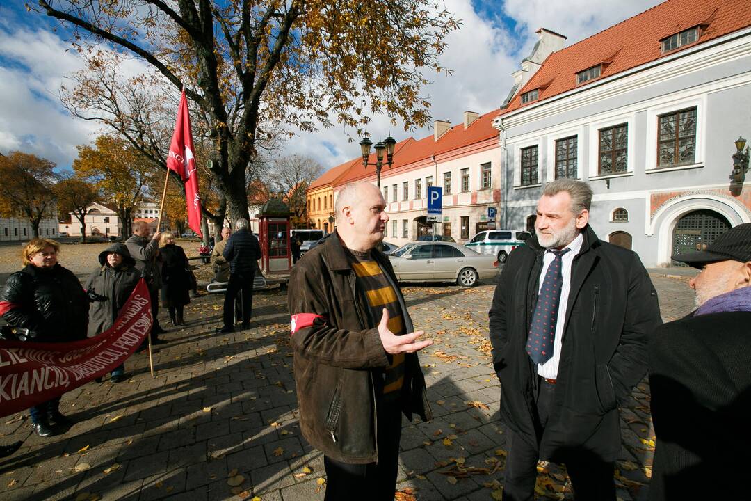 Protestas prieš naują darbo kodeksą