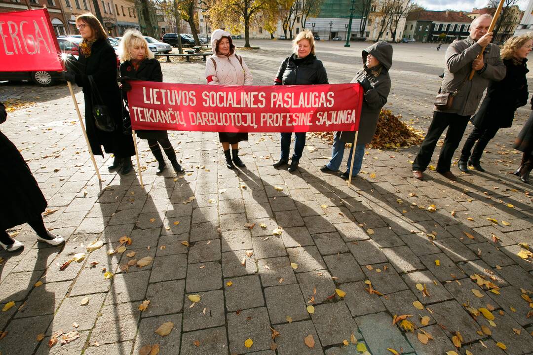 Protestas prieš naują darbo kodeksą