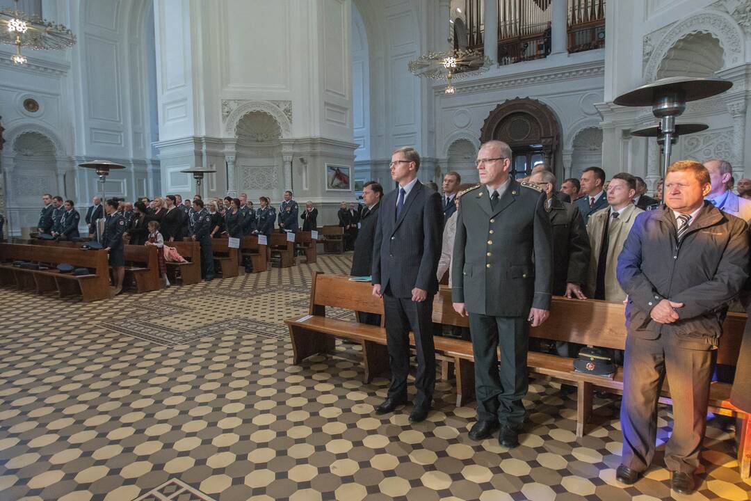 Policijos diena Įgulos bažnyčioje