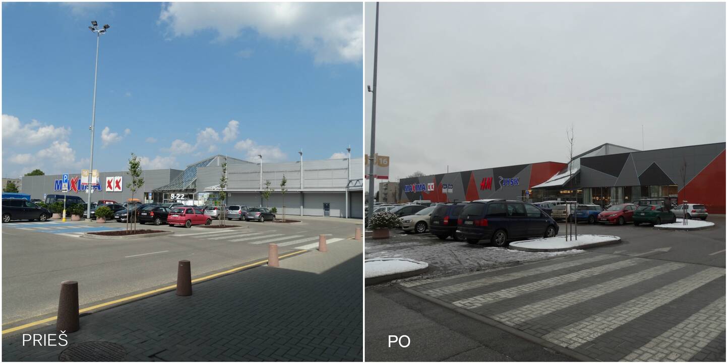 Nuotraukose – „Molas“ prieš ir po