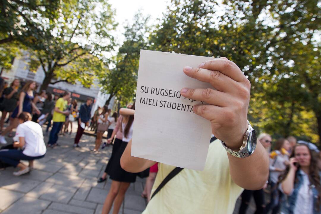 Protesto akcija Laisvės alėjoje