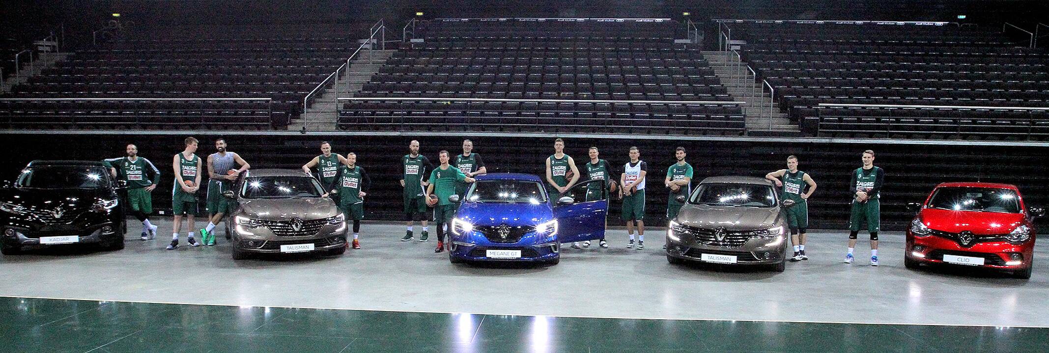 „Žalgirio“ krepšininkai bandė „Renault“ automobilius
