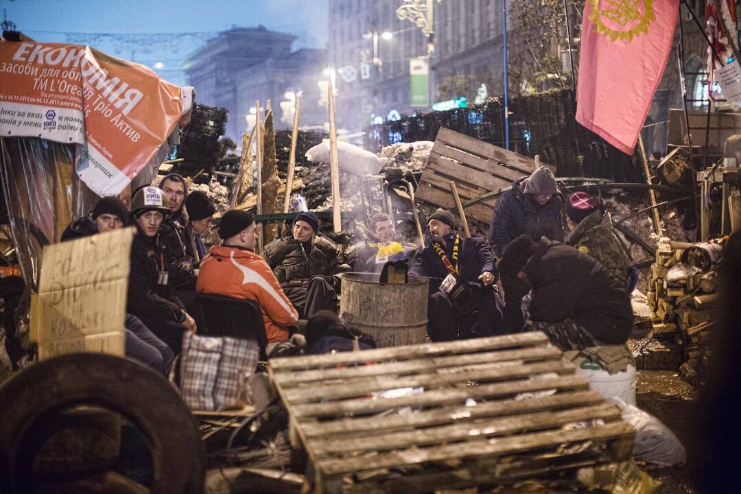 Protestuotojai rengiasi karštam savaitgaliui Kijeve