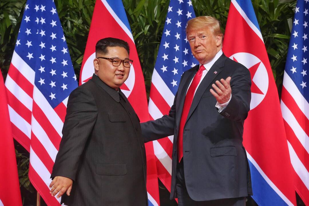 Donaldas Trumpas ir Kim Jong Unas