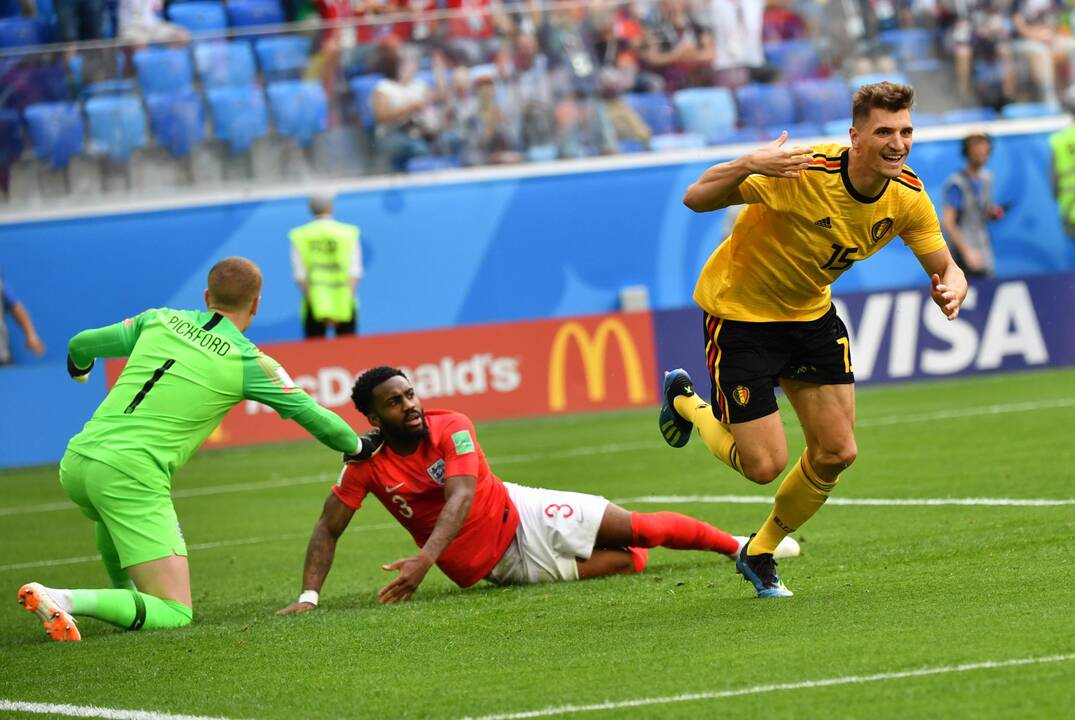 Pasaulio futbolo čempionatas: Belgija - Anglija 2:0