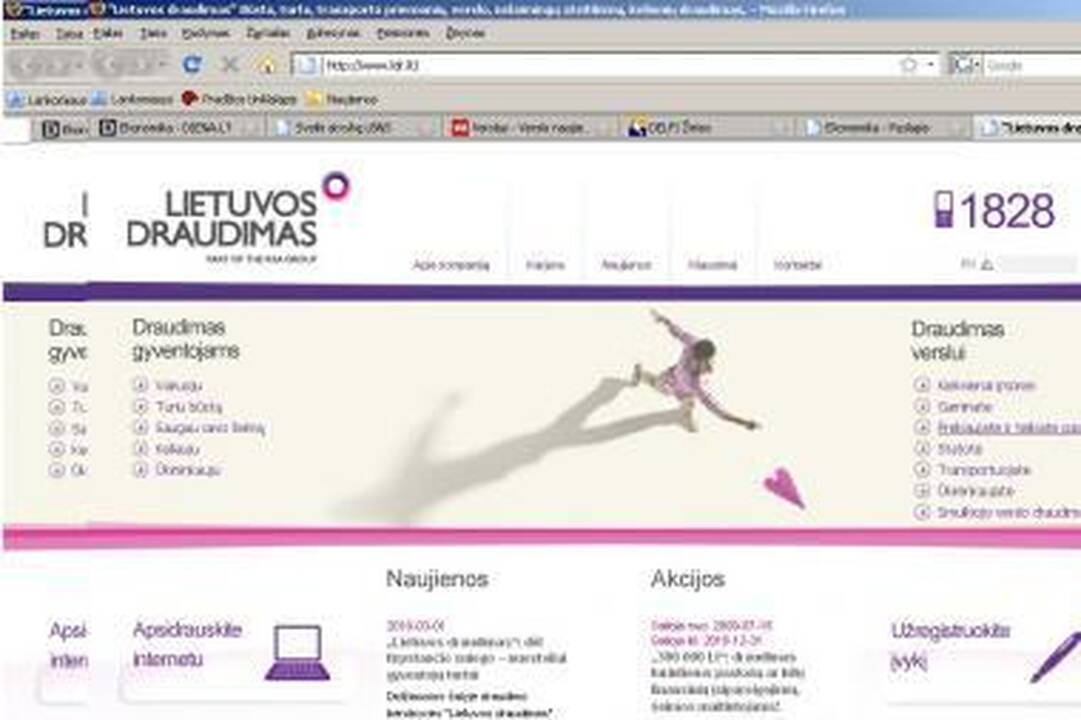 Patogiausia – „Lietuvos draudimo“ svetainė