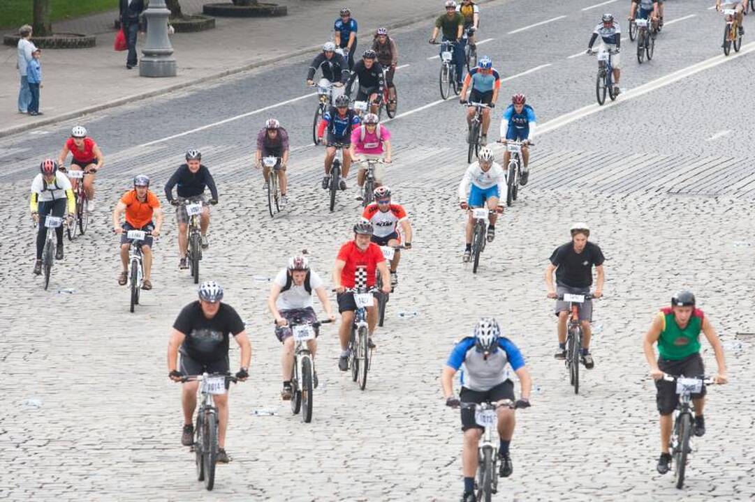 Sekmadienį Vilnius atiduotas dviratininkams