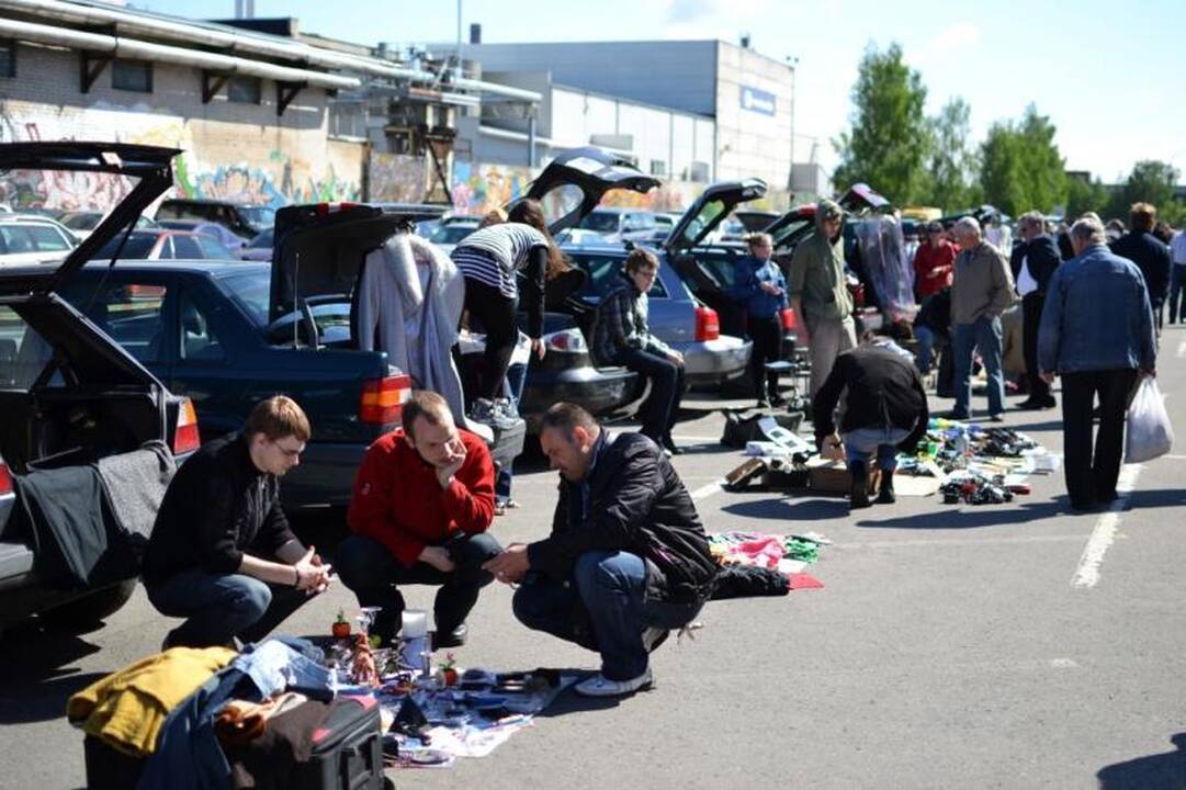 Bagažinių turguje – didesnis prekeivių antplūdis