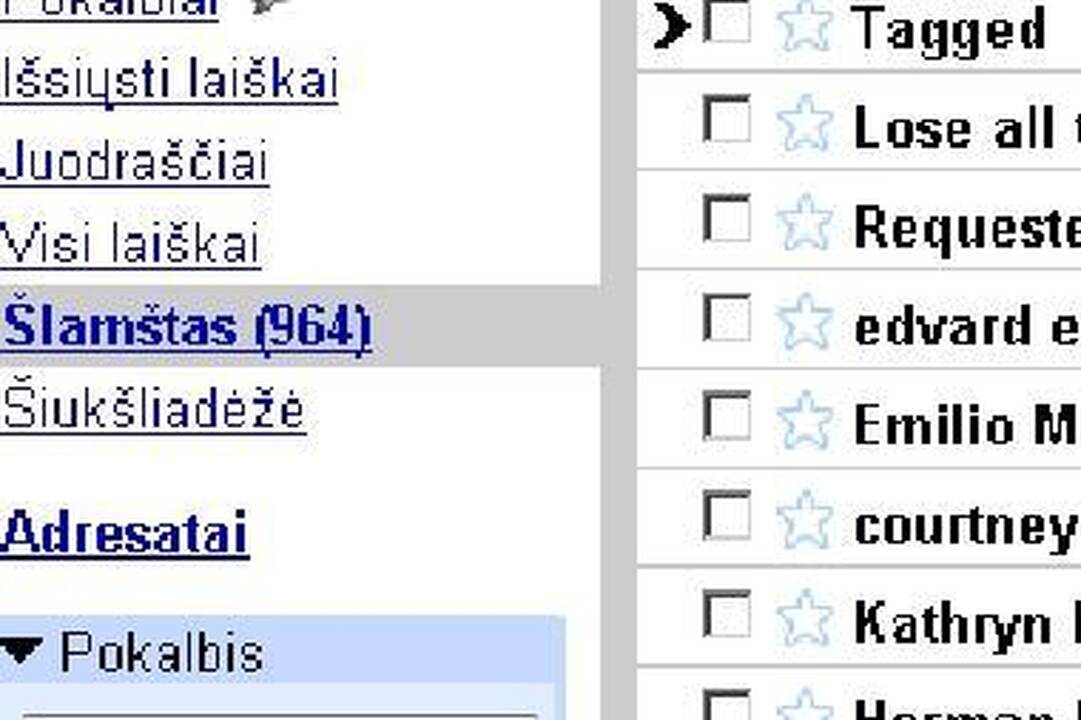 Šlamštlaiškių sumažėjo išjungus ryšį JAV bendrovei