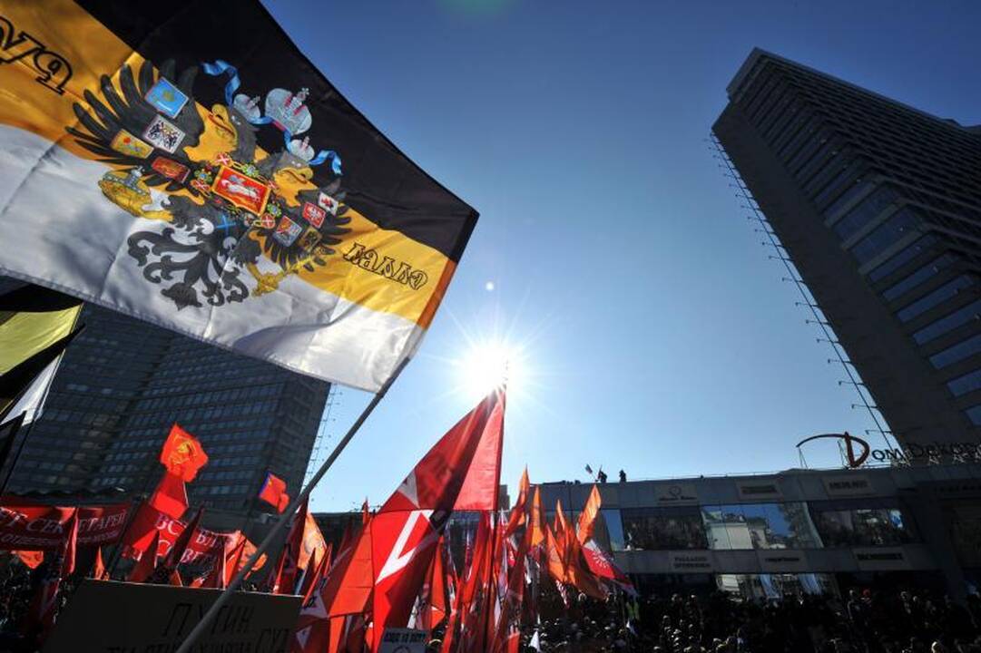 Mitinge prieš V.Putino valdymą dalyvauja tūkstančiai žmonių