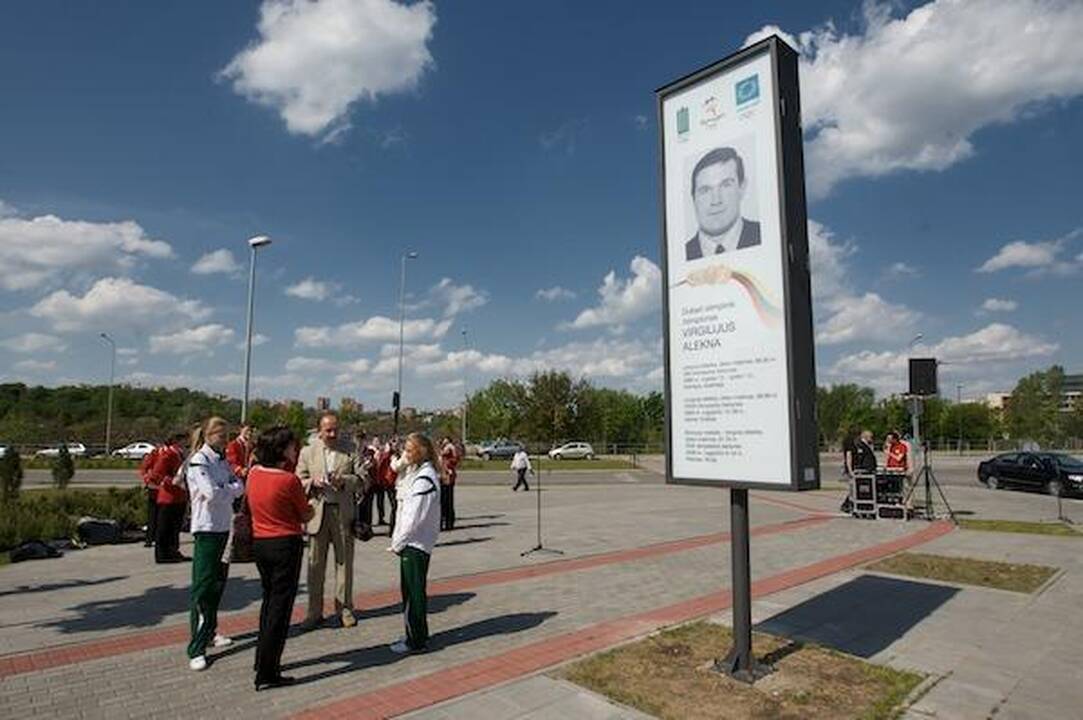 Vilniuje jau driekiasi Olimpiečių šlovės alėja