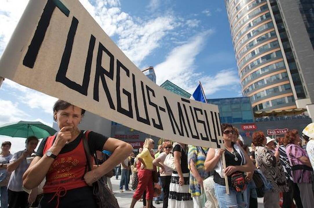 Kalvarijų turgaus prekiautojų mitingas priminė pasiruošimą revoliucijai