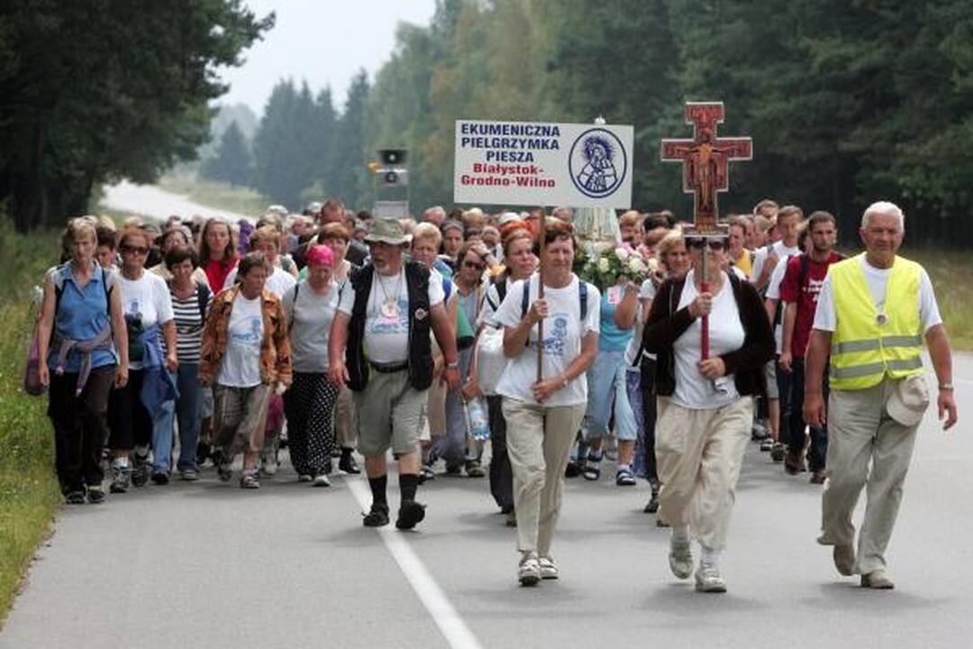 Lenkų maldininkus į Vilnių atvedė istorija