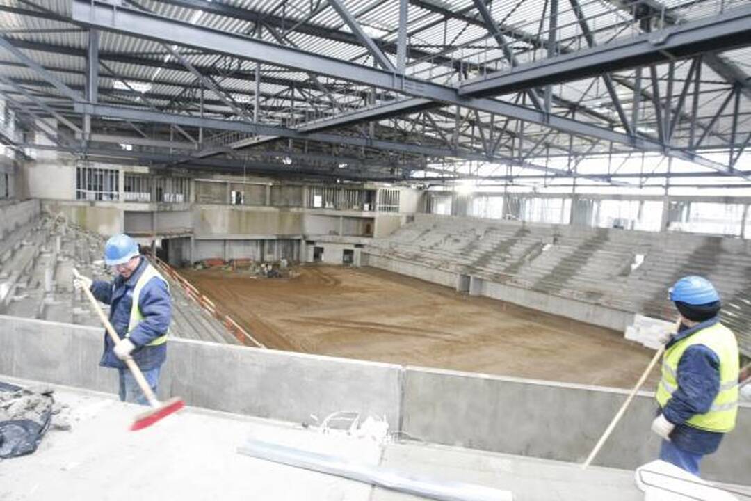 Klaipėdos arena: jau atlikta pusė darbų