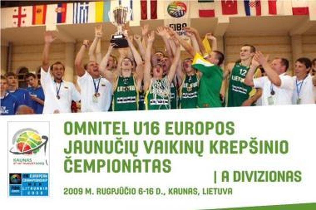 Kaunas laukia Europos jaunučių krepšinio čempionato