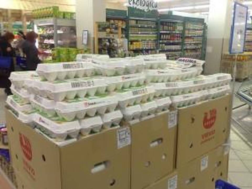 Per parduotuvės "Maxima" akciją - kiaušiniai šilumoje