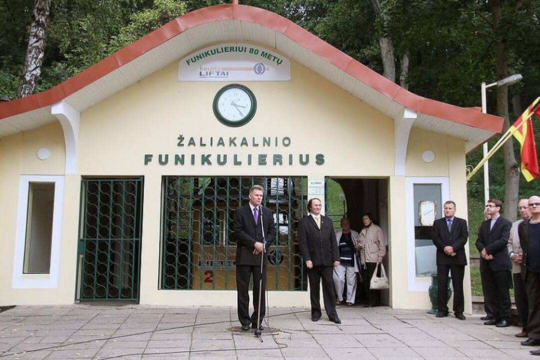 Žaliakalnio funikulieriui – jau 80 metų   
