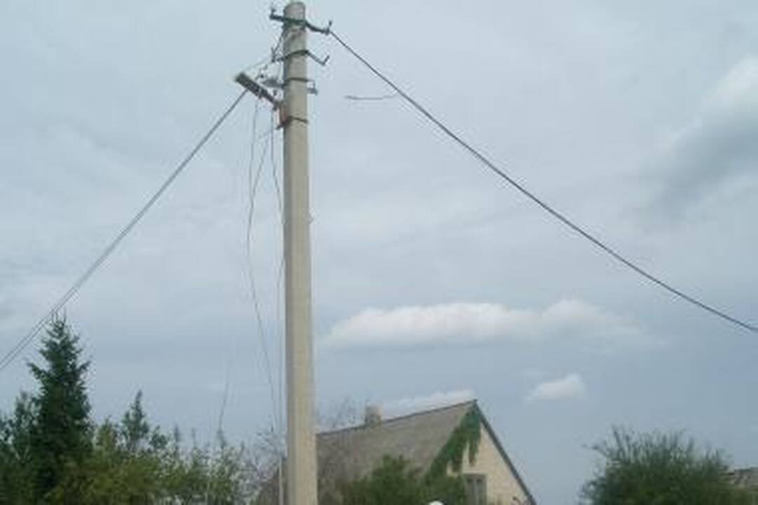 Radikių kaime pavogtas beveik 1 km vėtros nutrauktų laidų