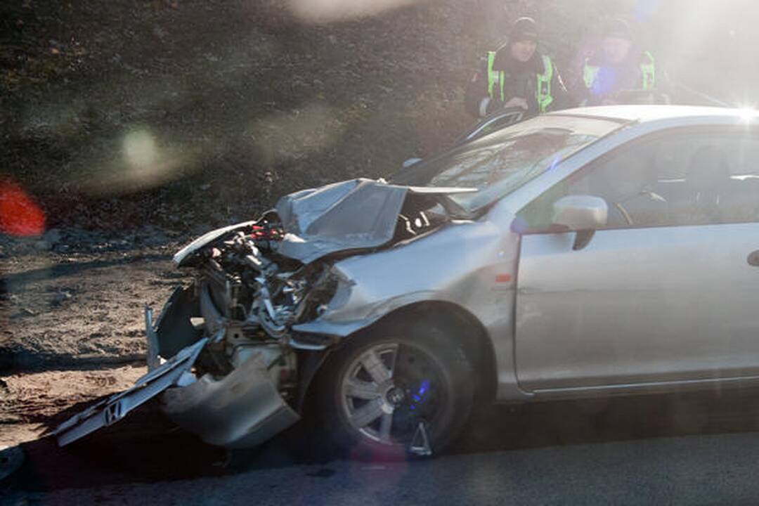 Dėl avarijos Vilniuje susidarė didžiulė spūstis