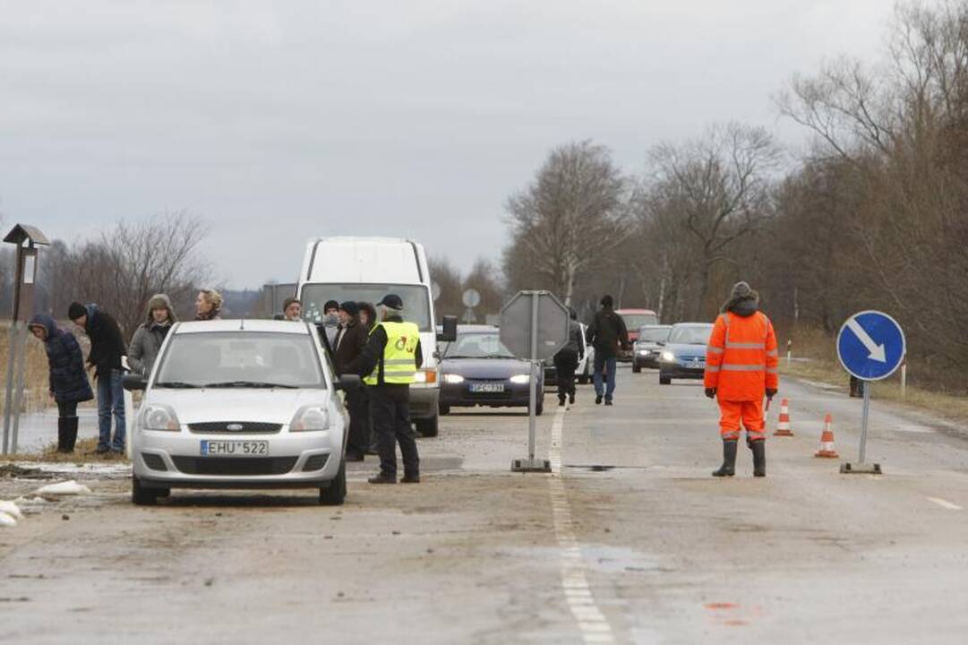 Potvynis Šilutės rajone pamažu traukiasi