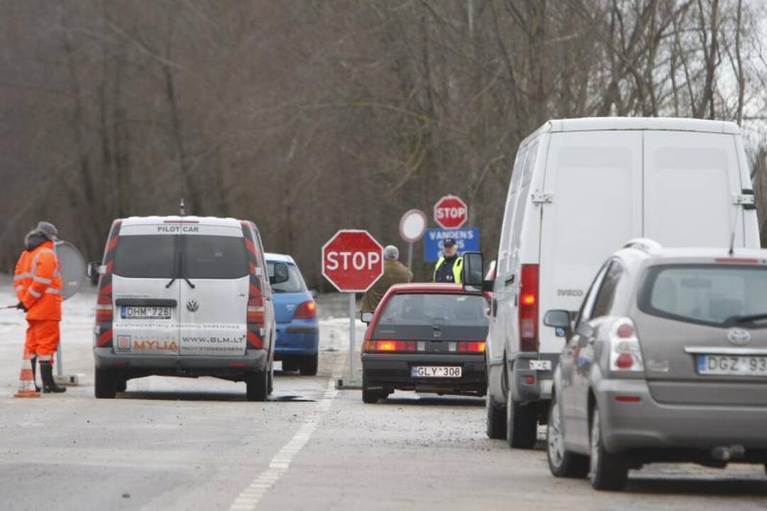 Potvynis Šilutės rajone pamažu traukiasi